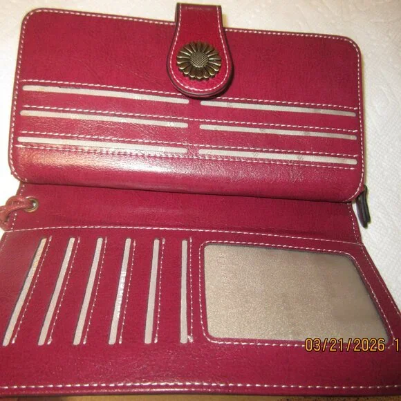 Sendefn Wallet, Red - Picture 2 of 4